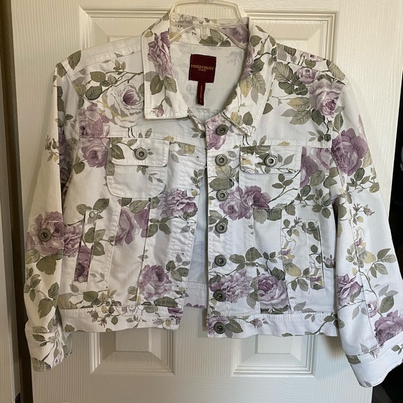 Highway Jeans Jackets & Blazers - Highway jeans floral denim jacket